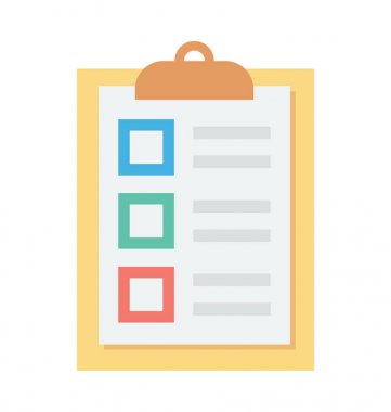  Denetim listesi vektör simgesi