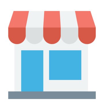  Dükkanı vektör simgesi 