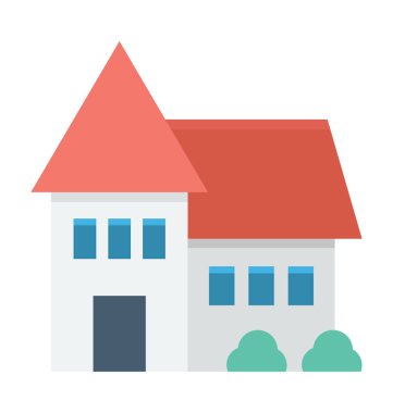  Müstakil ev vektör simgesi