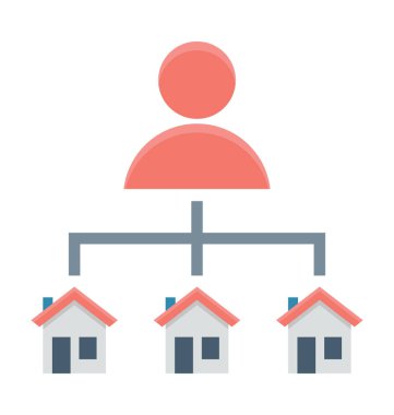  Ev sahibi vektör simgesi