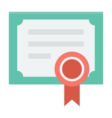  Sertifika Vektörü Simgesi