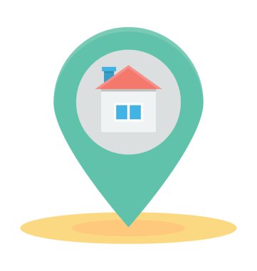  Ev konumu vektör simgesi