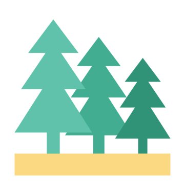  Çam ağacı vektör simgesi