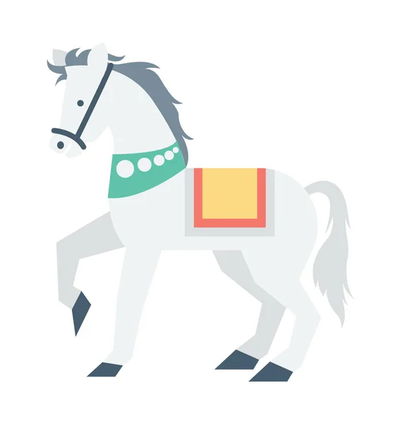 Caballo Coloreado Vector Icono — Vector de stock