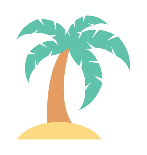 Palmera vector icono — Vector de stock