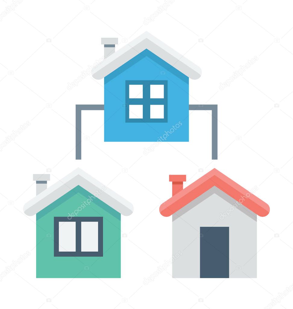  Houses Vector Icon