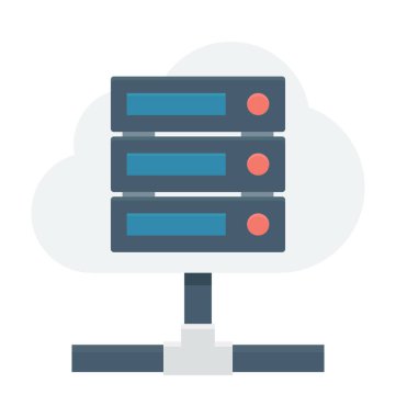 Sunucu paylaşımı vektör simgesi 