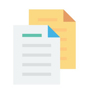 Uzantılı dosyalar vektör simgesi