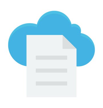 Gökyüzü Dokümanlar vektör simgesi