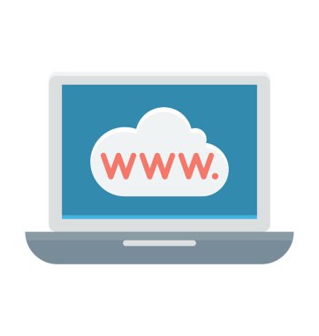 Www renkli vektör simgesi