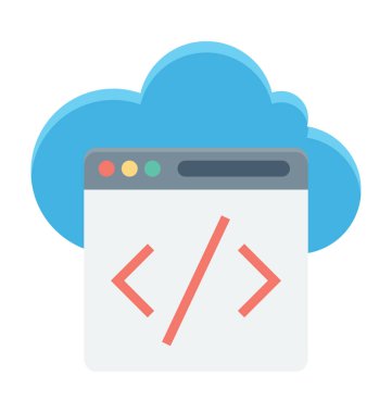 HTML kodlama vektör simgesi