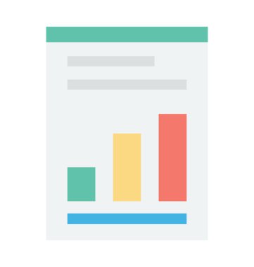 bar çizelgesi vektör simgesi