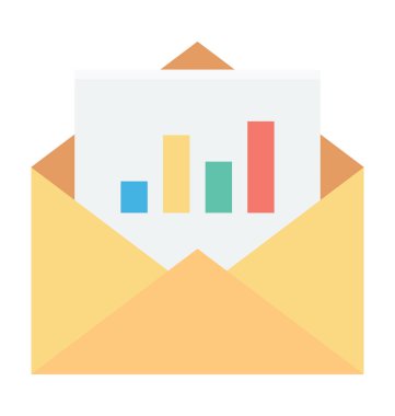 E-posta renkli vektör simgesi