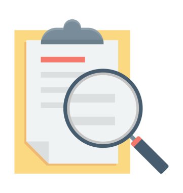 Arama dosya vektör simgesi