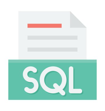 SQL dosya vektör simgesi