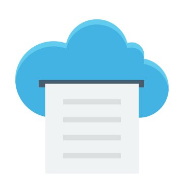 Gökyüzü Dokümanlar vektör simgesi