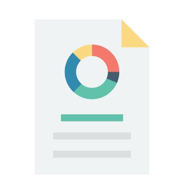 Grafik rapor vektör simgesi