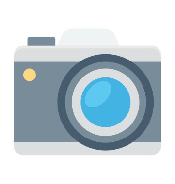 Kamera renkli vektör simgesi