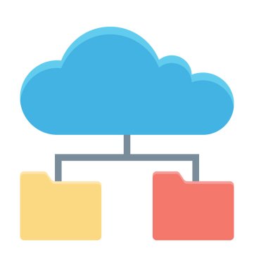 Bulut grafik vektör simgesi