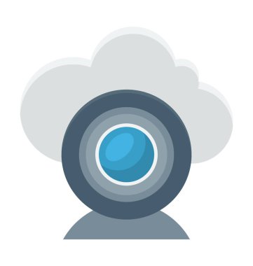 bulut hesaplama vektörü simgesi