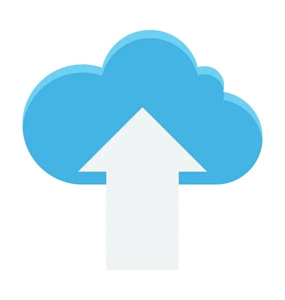 Icona Vettoriale Upload Cloud — Vettoriale Stock