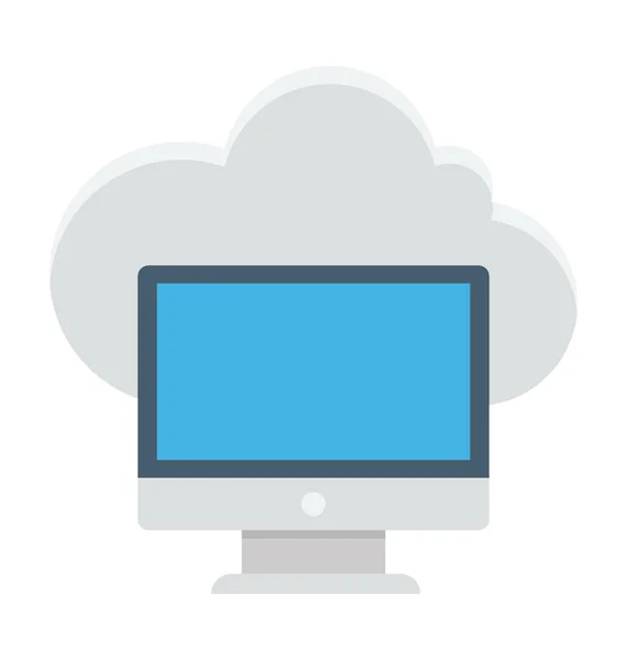Vektor Symbol Für Cloud Verbindung — Stockvektor