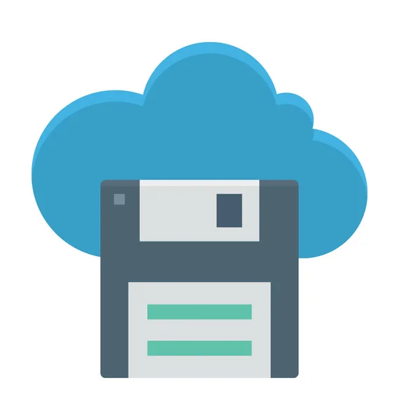 Cloud Storage Vector Icon — Stock Vector