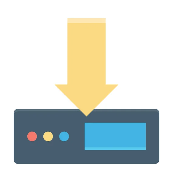 Téléchargement Serveur Icône Vectorielle — Image vectorielle