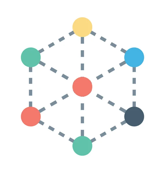 网络彩色的矢量图标 — 图库矢量图片