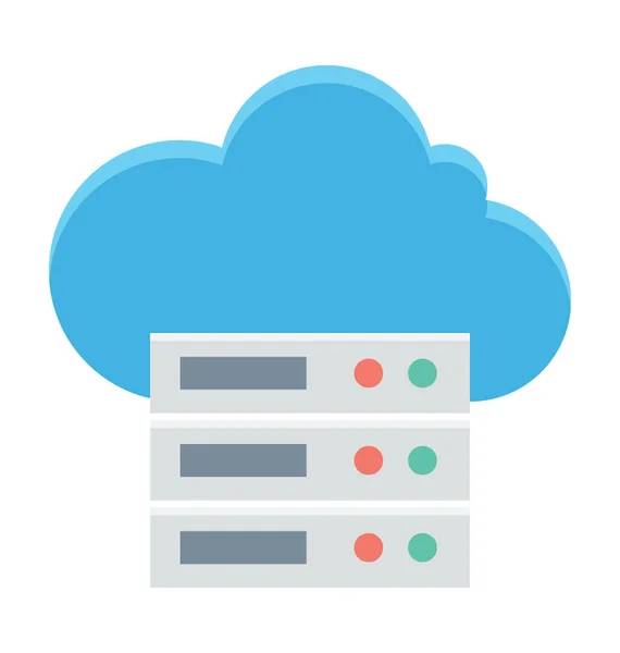 Serverrack Vector Pictogram — Stockvector