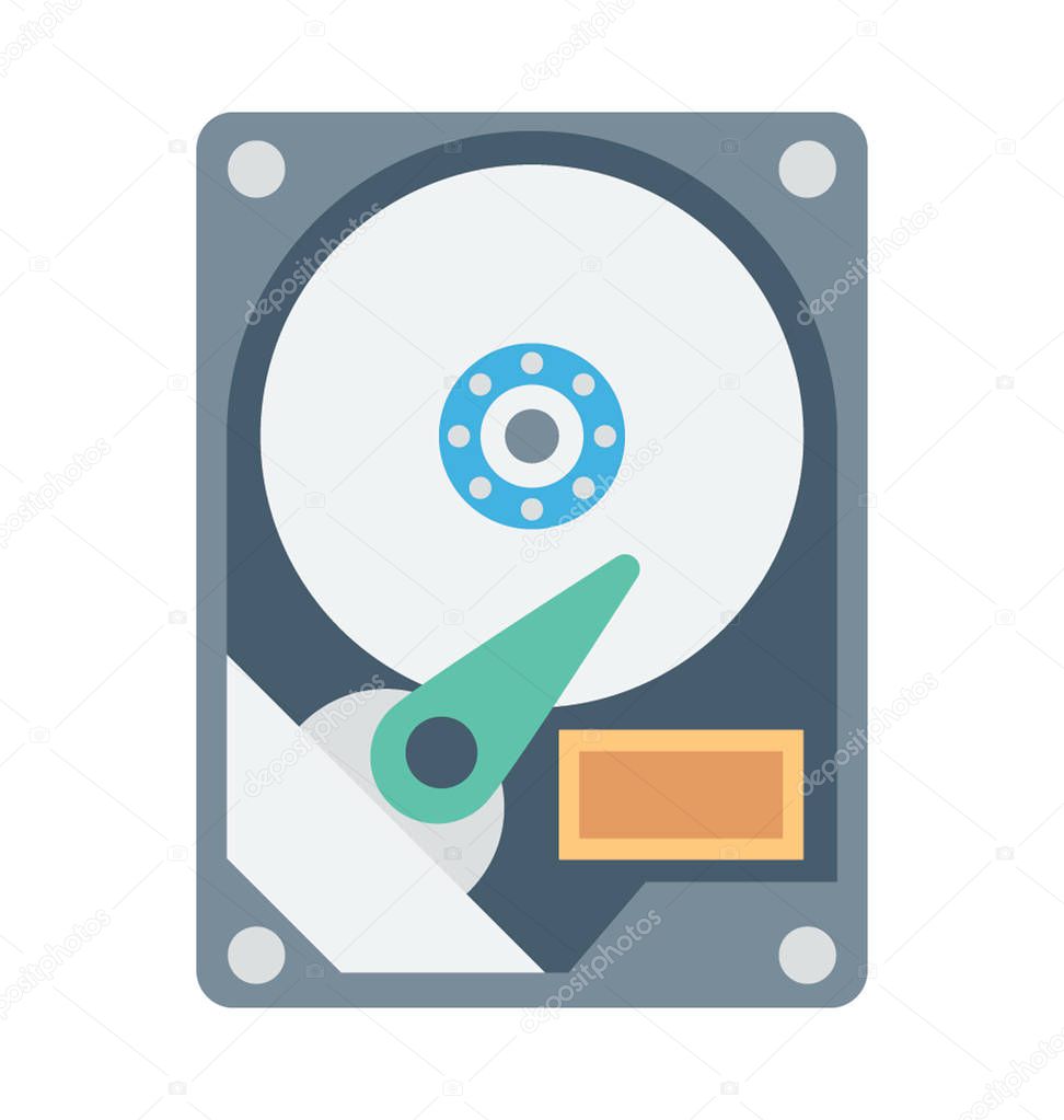 Hard Disk Vector Icon