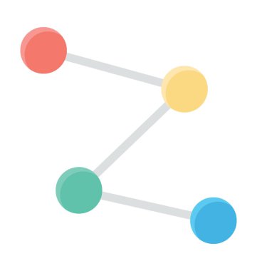 Renkli vektör simge paylaşmak