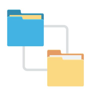 Klasör Paylaşım vektör simgesi