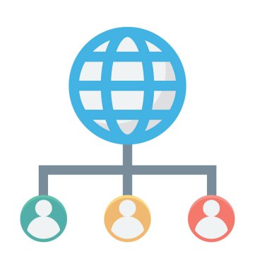 Kullanıcılar renkli vektör simgesi