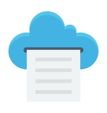 Gökyüzü Dokümanlar vektör simgesi