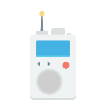 Telsizler Talkie vektör simgesi