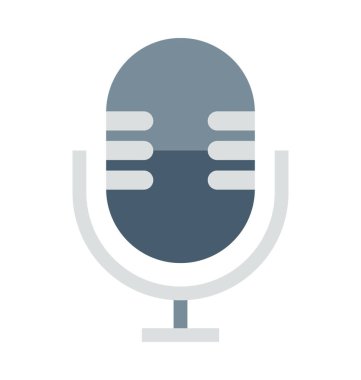 Mikrofon renkli vektör simgesi