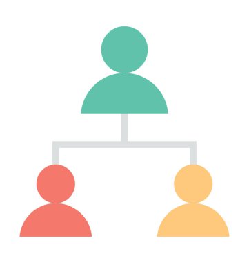 Lider renkli vektör simgesi