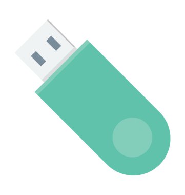 USB renkli vektör simgesi