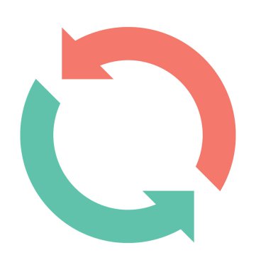 Renkli vektör simge başlatılıyor