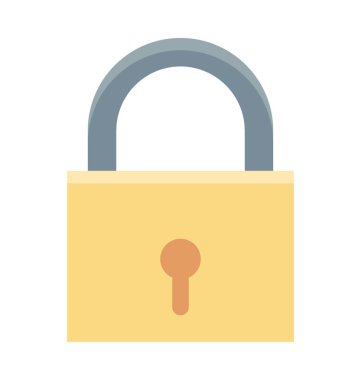 Pad kilit vektör simgesi