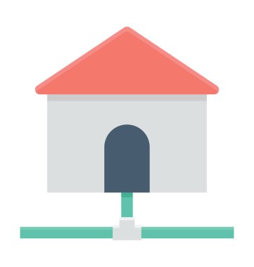 Ev ağı vektör simgesi