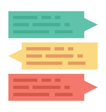 sohbet balonu vektör simgesi