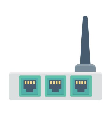 Internet Hub vektör simgesi