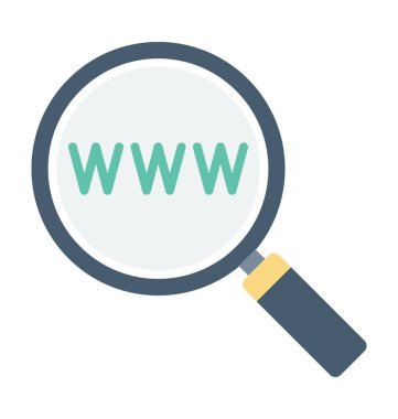 Arama etki alanı vektör simgesi