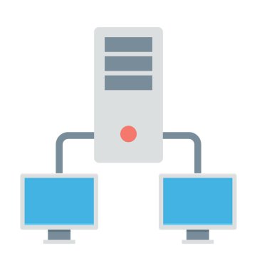 İstemci sunucu vektör simgesi