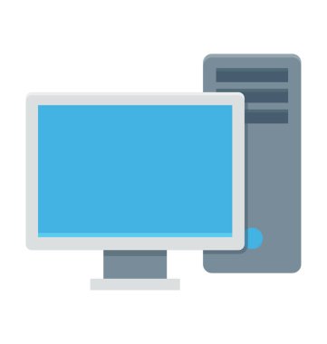 bilgisayar renkli vektör simgesi