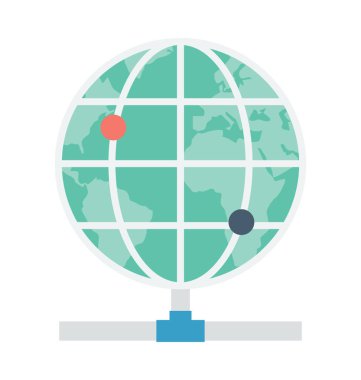 Siber uzay vektör simgesi