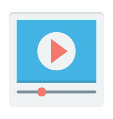 ortam oynatıcı vektör simgesi