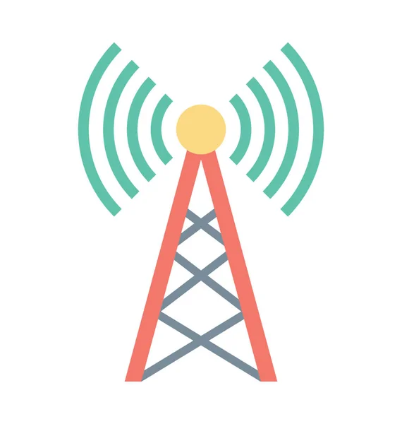 Wifi Torre Vector Icono — Archivo Imágenes Vectoriales